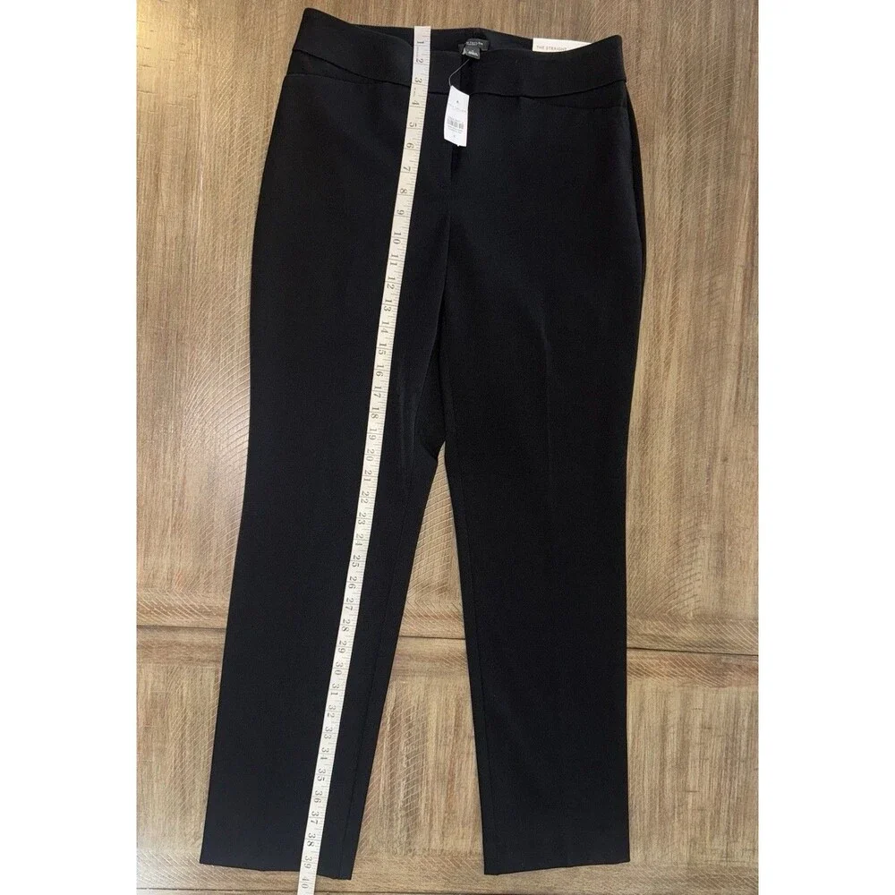NWT Ann Taylor Curvy Fit Straight Leg Black Dress Pants Mid Rise Women’s Size 4